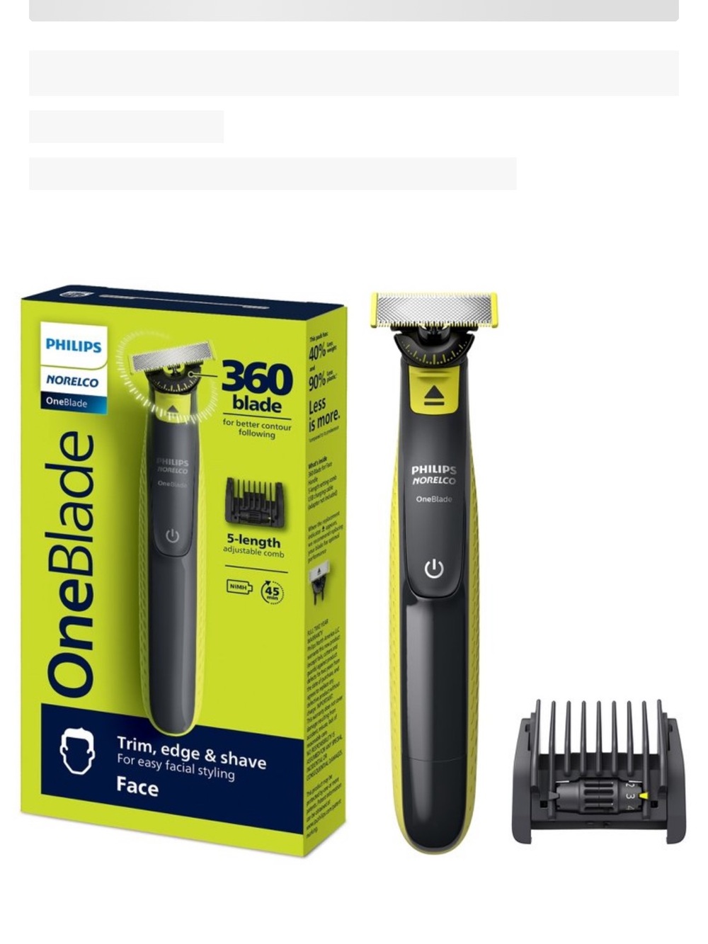 Philips Norelco One Blade Face